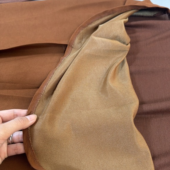 Lacoste Womens Wool Blend Long Sleeve Polo Dress Brown Colorblock Size 38 US 6 - Picture 11 of 16